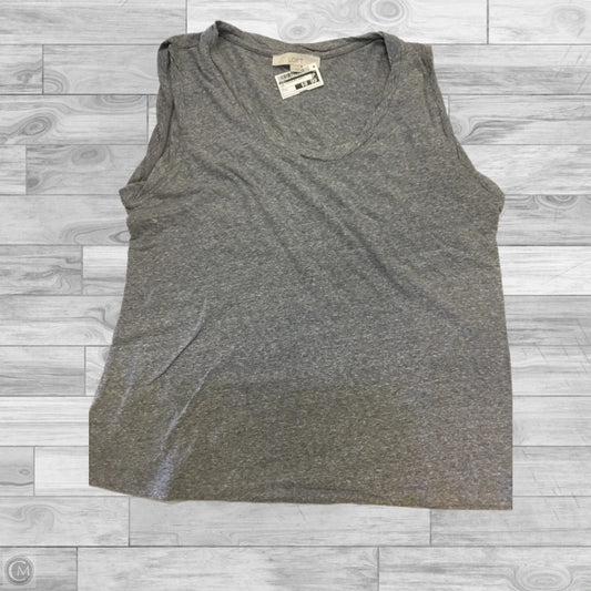 Top Sleeveless Basic By Loft In Grey, Size: L