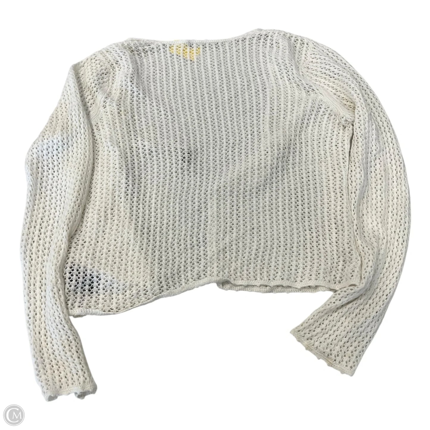 Cardigan By Liz Claiborne In Cream, Size: Osfm
