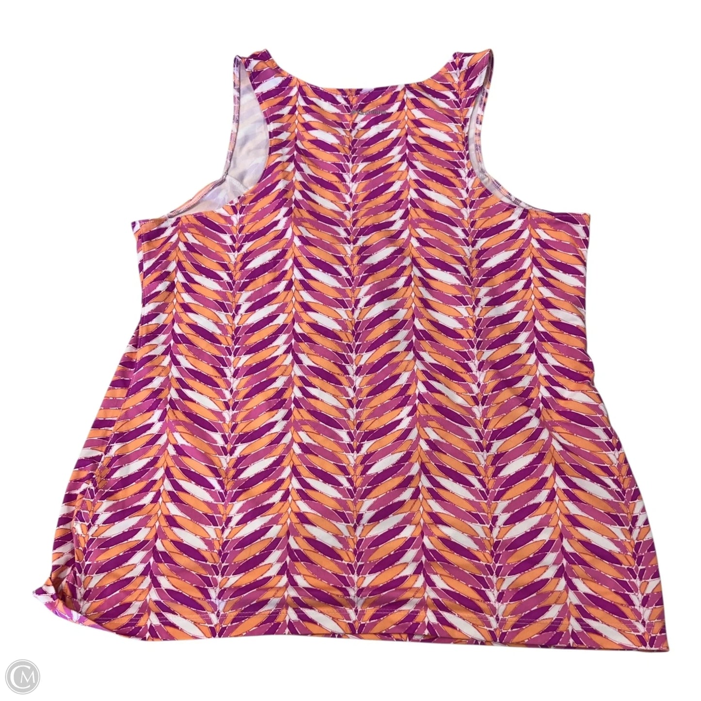 Athletic Tank Top By Columbia In Orange & Pink, Size: M