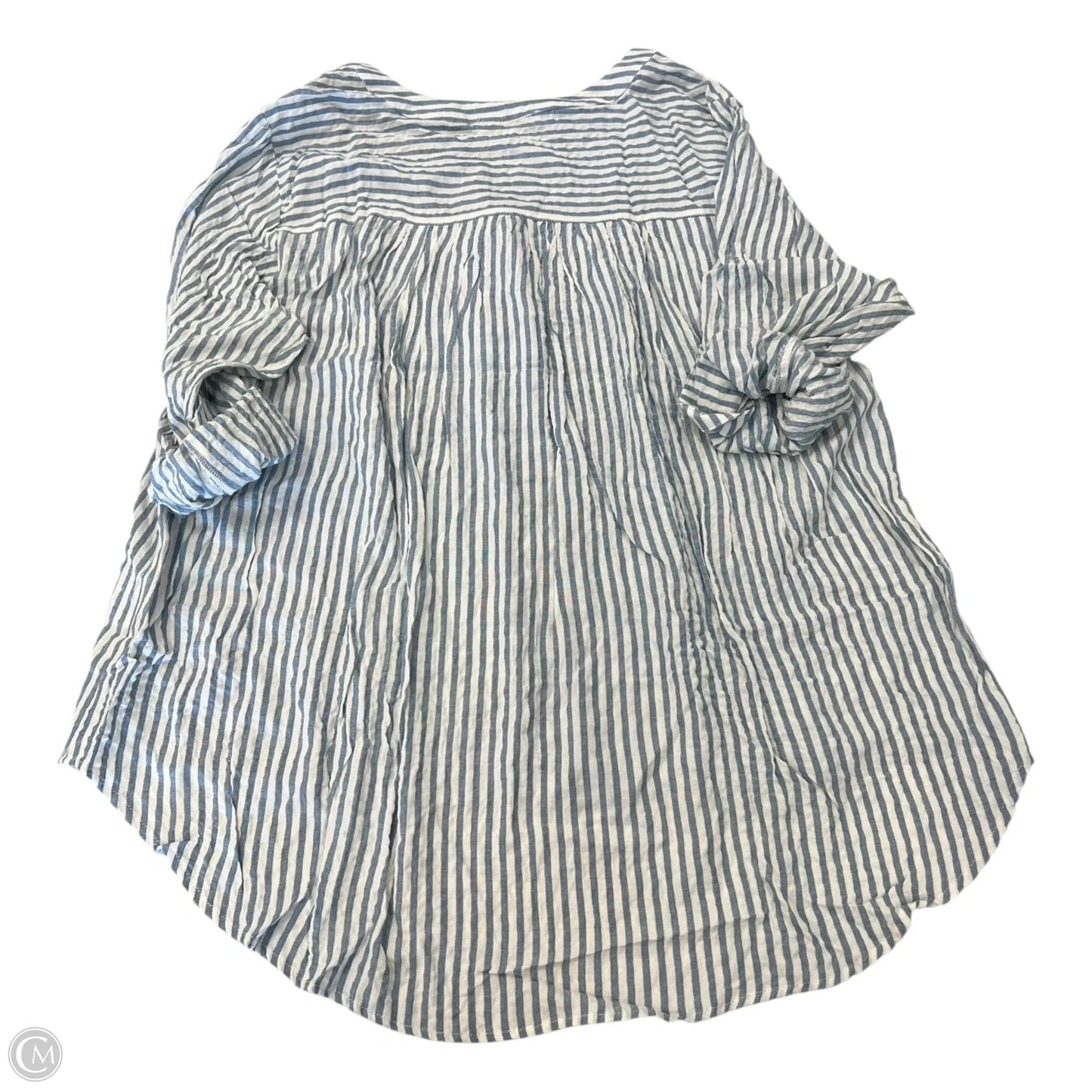 Top 3/4 Sleeve By Jane And Delancey In Striped Pattern, Size: 1x