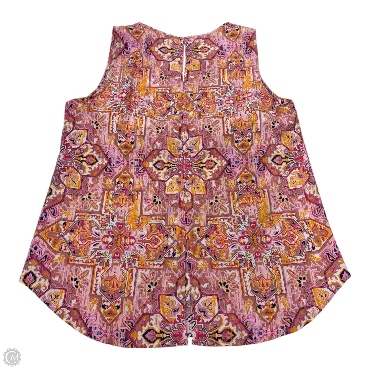 Top Sleeveless By Clothes Mentor In Orange & Pink, Size: M
