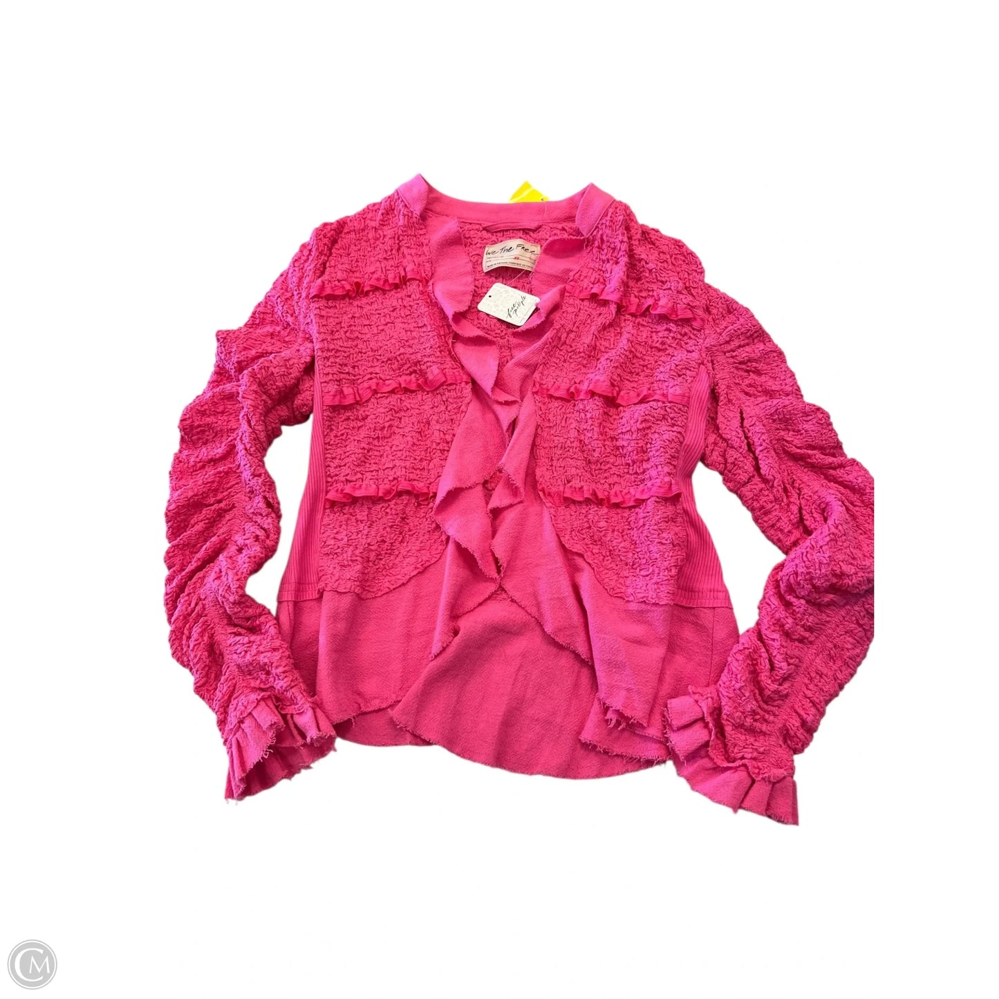 Jacket Shirt By Free People In Pink, Size: Xs