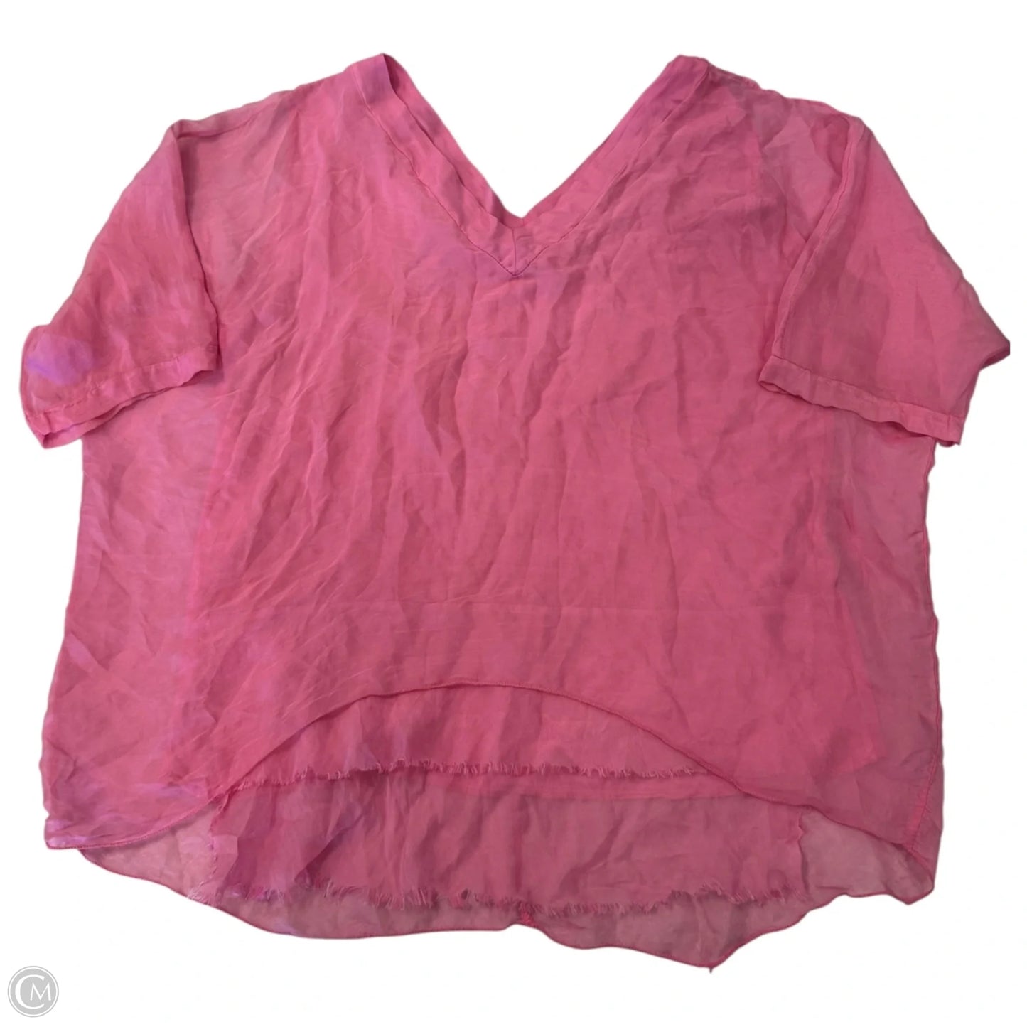 Top Short Sleeve By Clothes Mentor In Pink, Size: Osfm