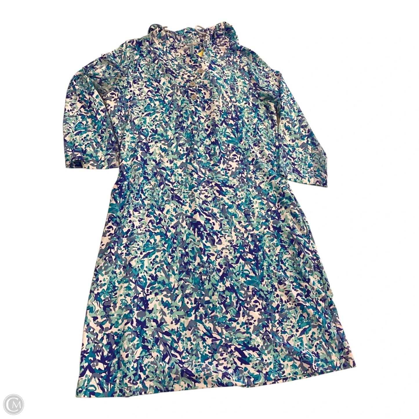 Dress Casual Short By Clothes Mentor In Blue & White, Size: Xs