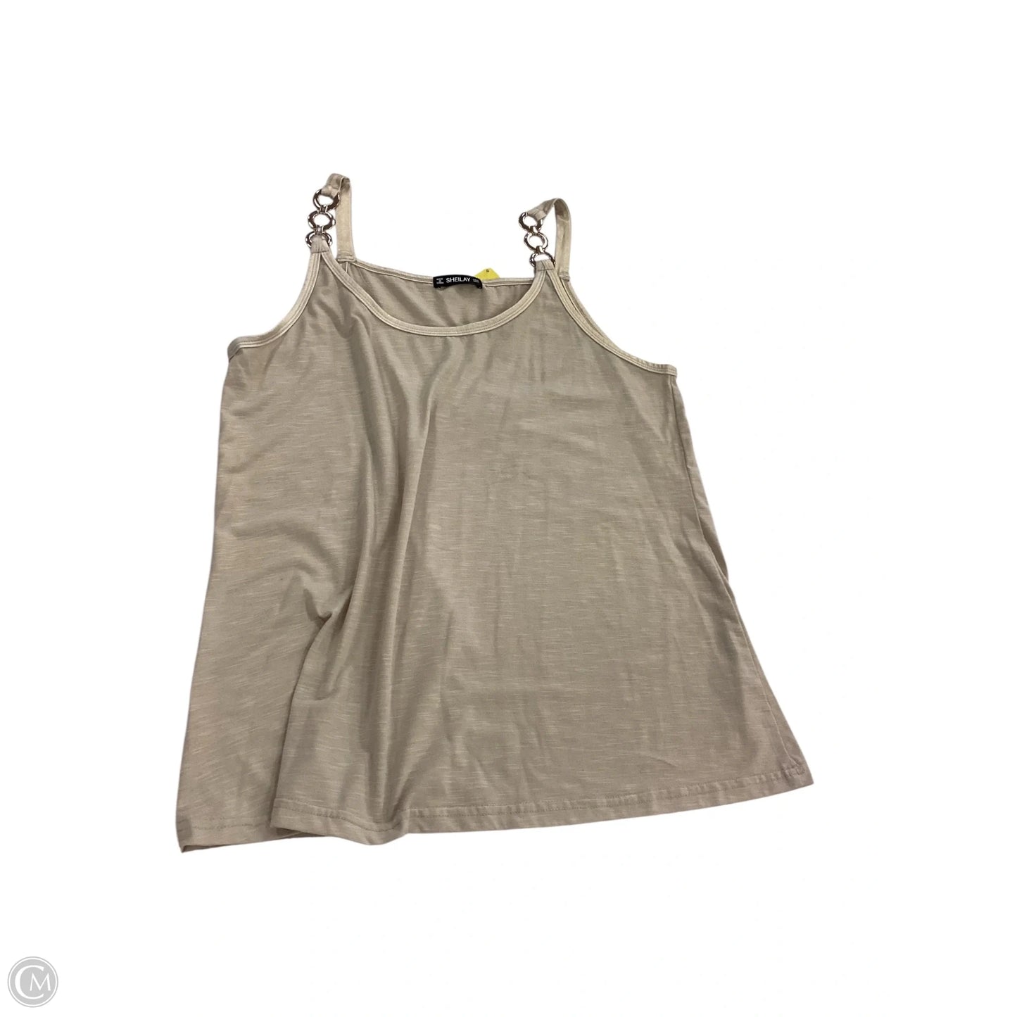 Tank Top By Sheilay In Gold & Tan, Size: M