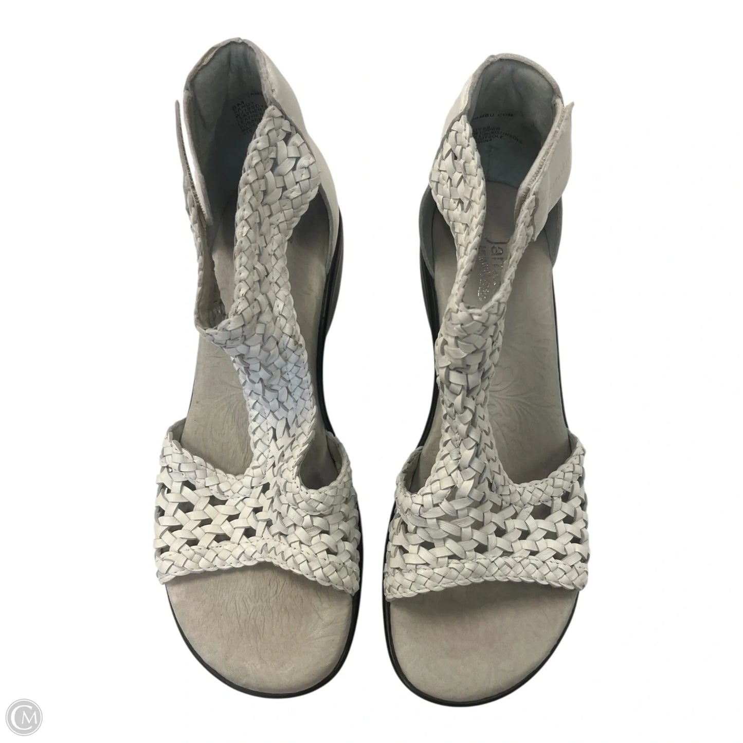 Sandals Heels Wedge By Jambu In White, Size: 8