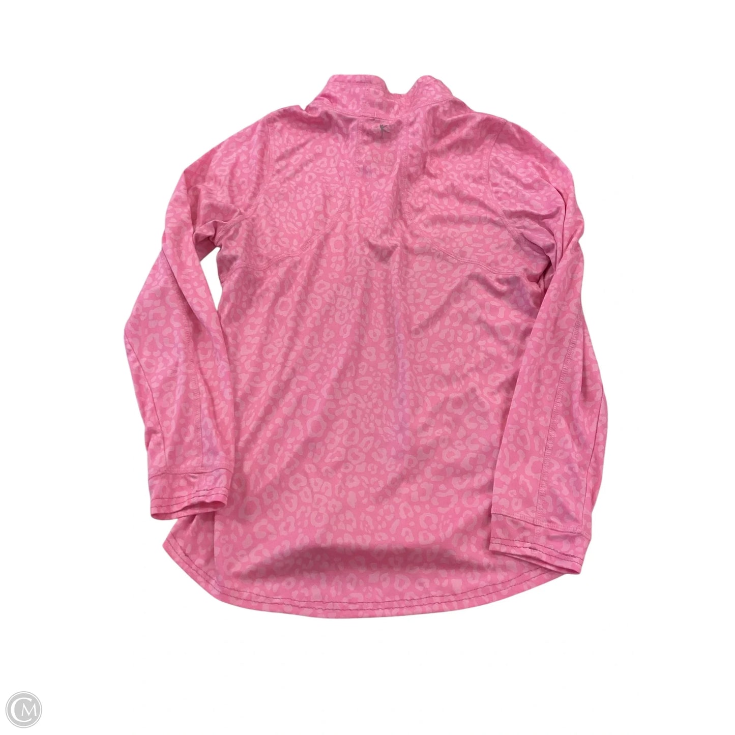 Athletic Top Long Sleeve Collar By Danskin In Pink, Size: M