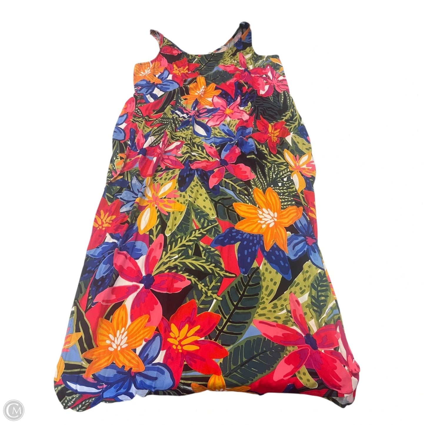 Dress Casual Maxi By Nic + Zoe In Floral Print, Size: Xl