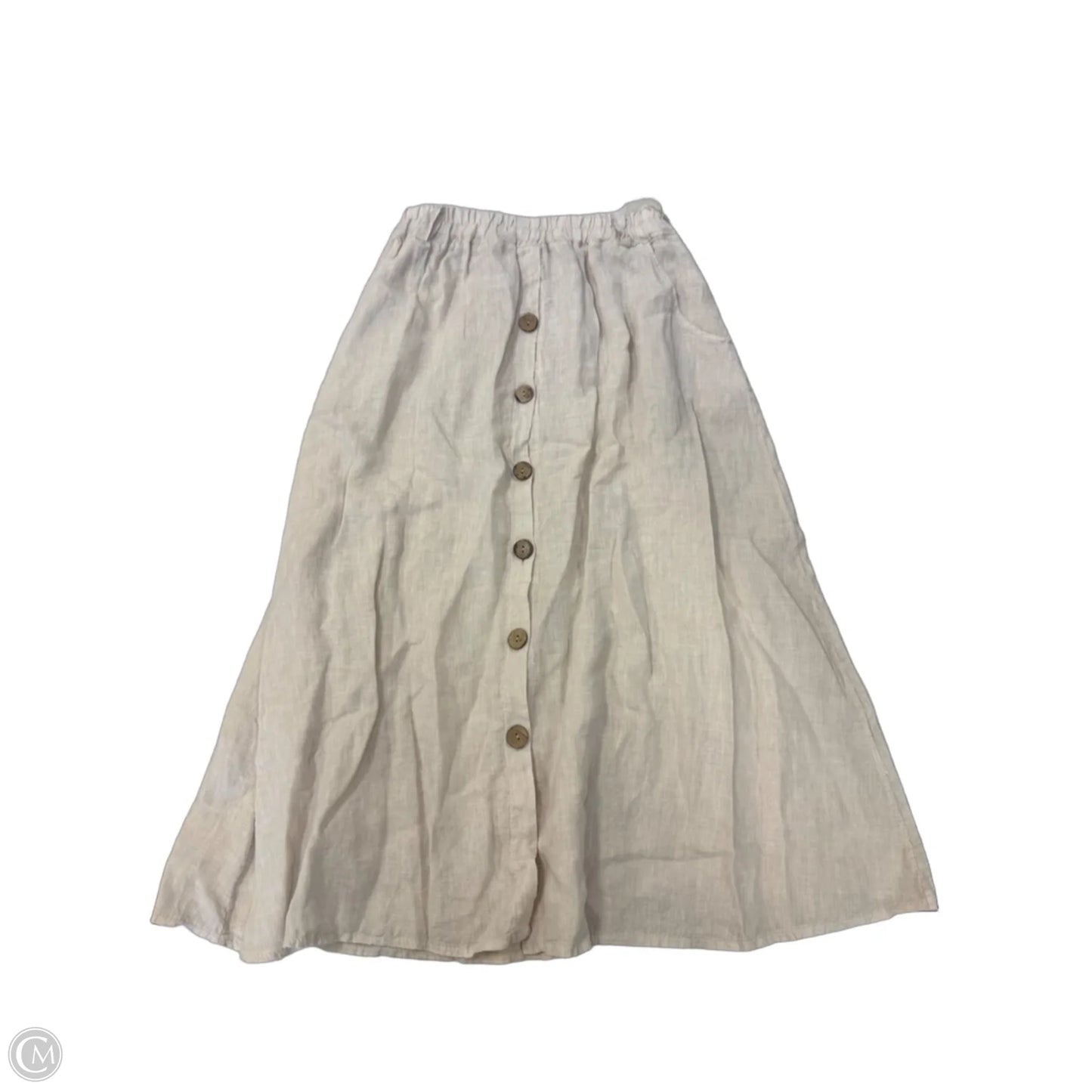 Skirt Maxi By Clothes Mentor In Beige, Size: Osfm