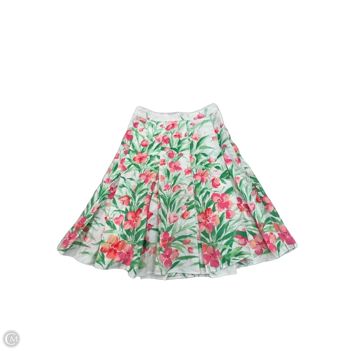Skirt Midi By Jones New York In Green & Pink, Size: 2p