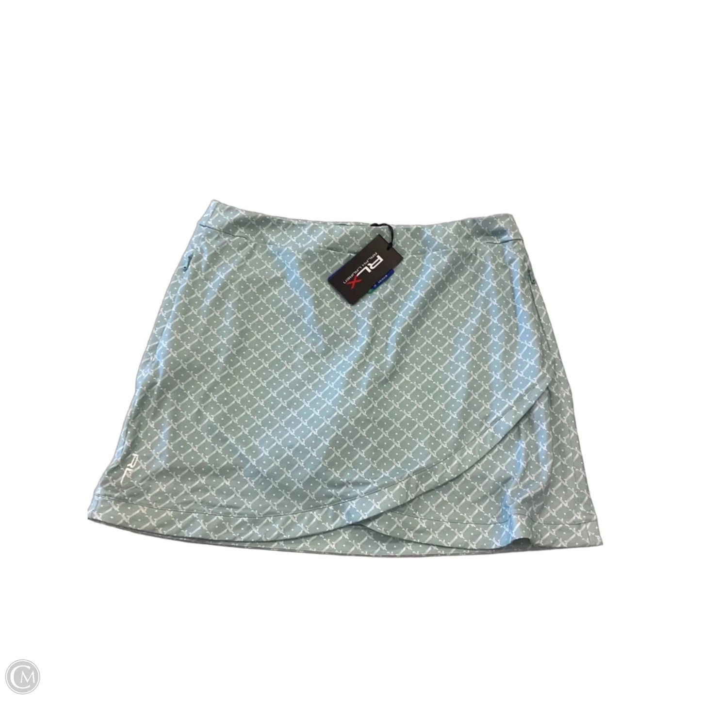 Athletic Skort By Ralph Lauren Black Label In Green & White, Size: L
