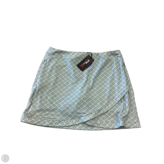 Athletic Skort By Ralph Lauren Black Label In Green & White, Size: L