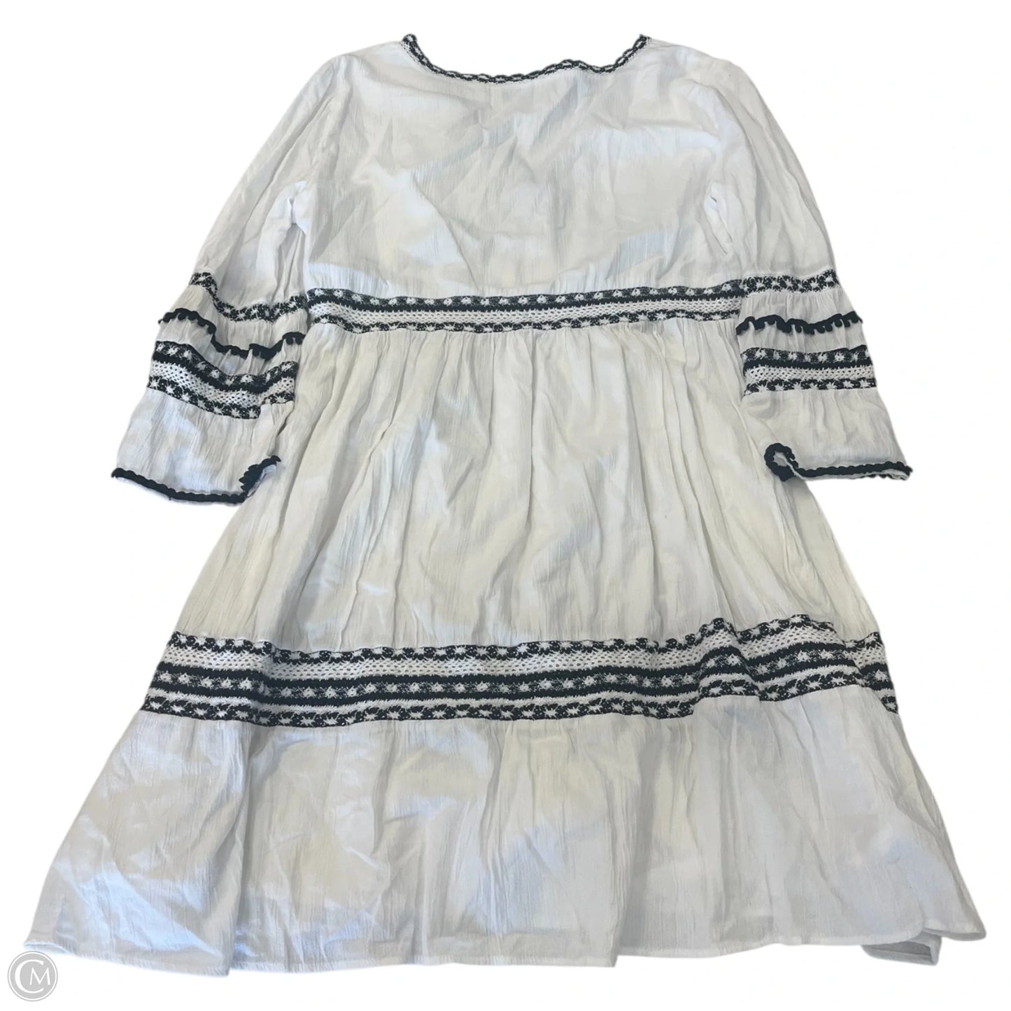 Dress Casual Midi By Inc In Black & White, Size: L