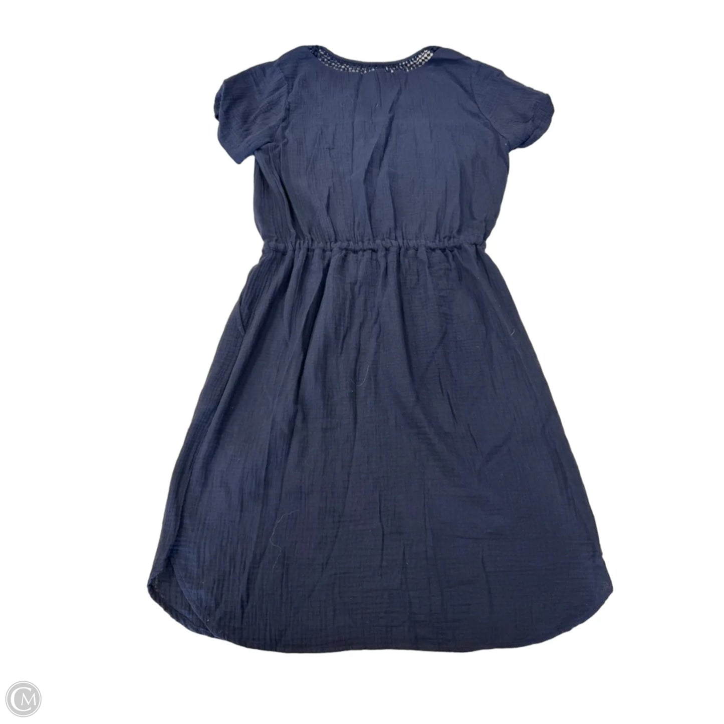 Dress Casual Midi By Talbots In Navy, Size: M