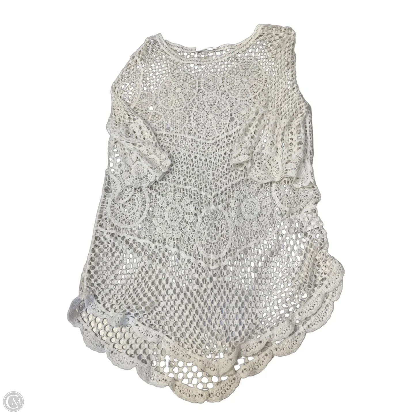 Swimwear Cover-up By Clothes Mentor In White, Size: Osfm