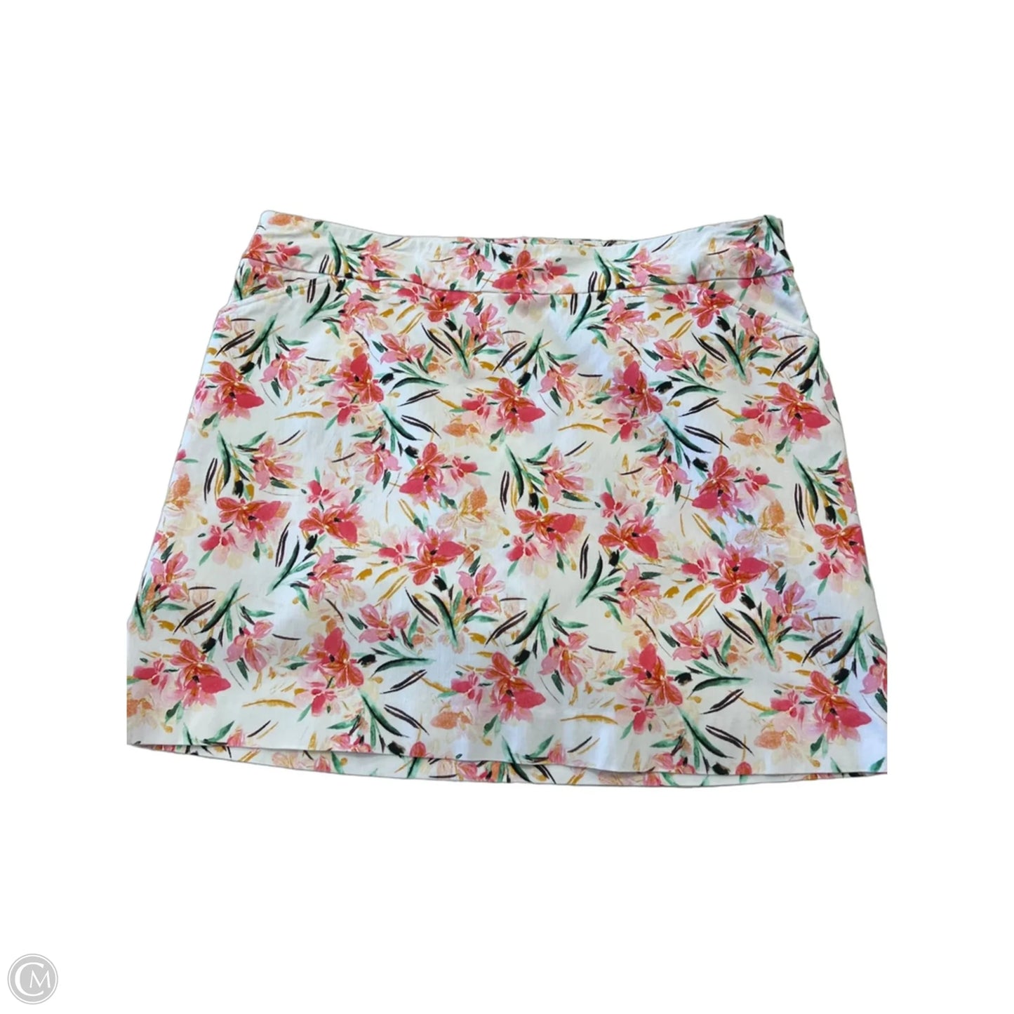 Skort By Coral Bay In Floral Print, Size: Xl