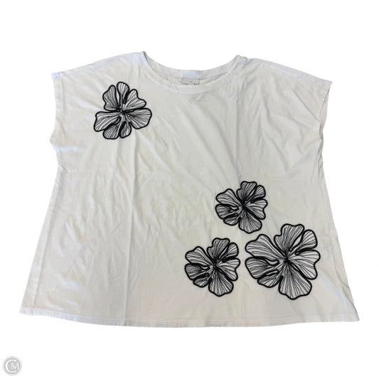 Top Short Sleeve By J. Jill In Floral Print, Size: 3x