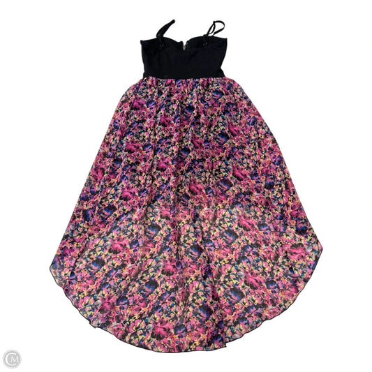 Dress Casual Short By Material Girl In Floral Print, Size: Xs
