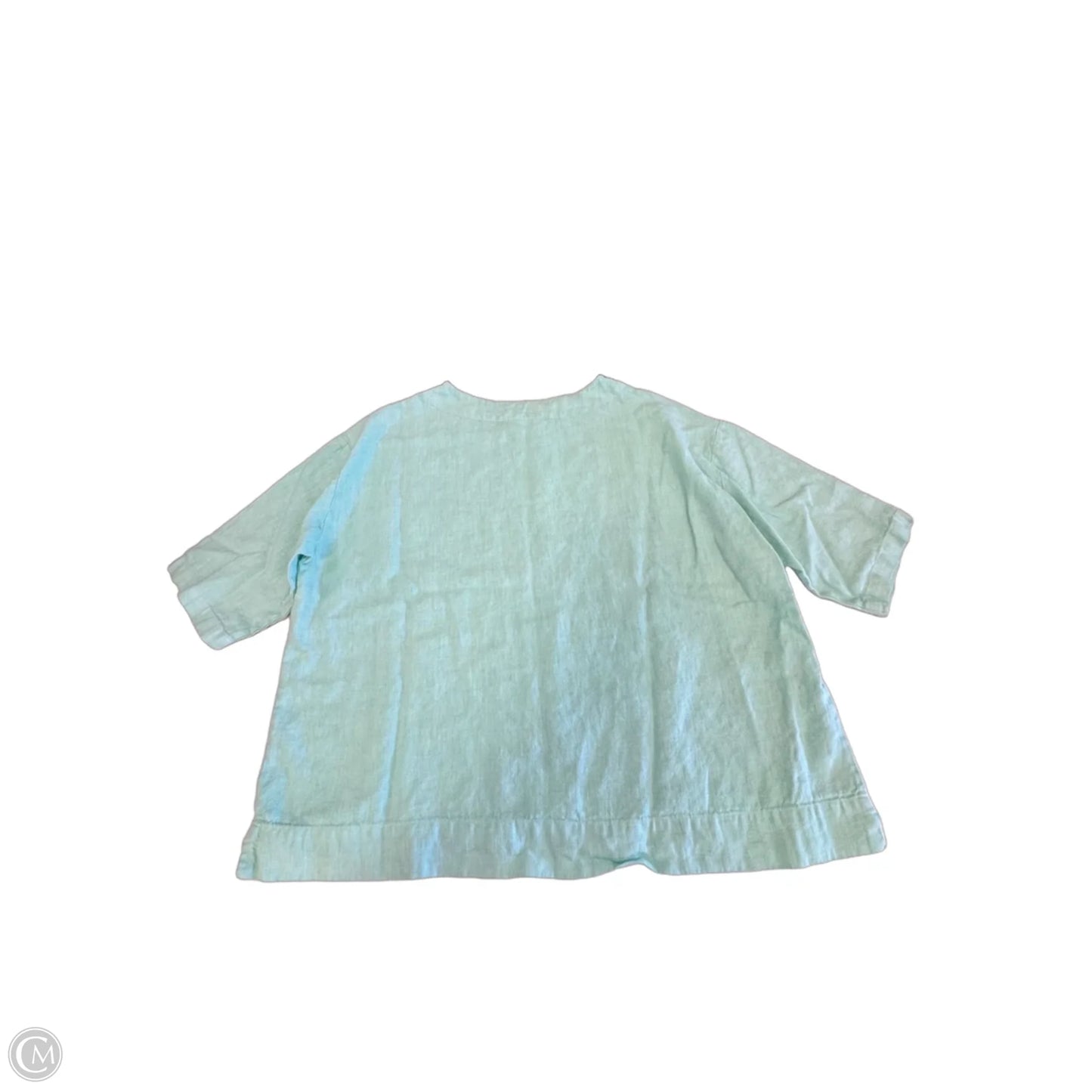 Top 3/4 Sleeve By Bryn Walker In Green, Size: L
