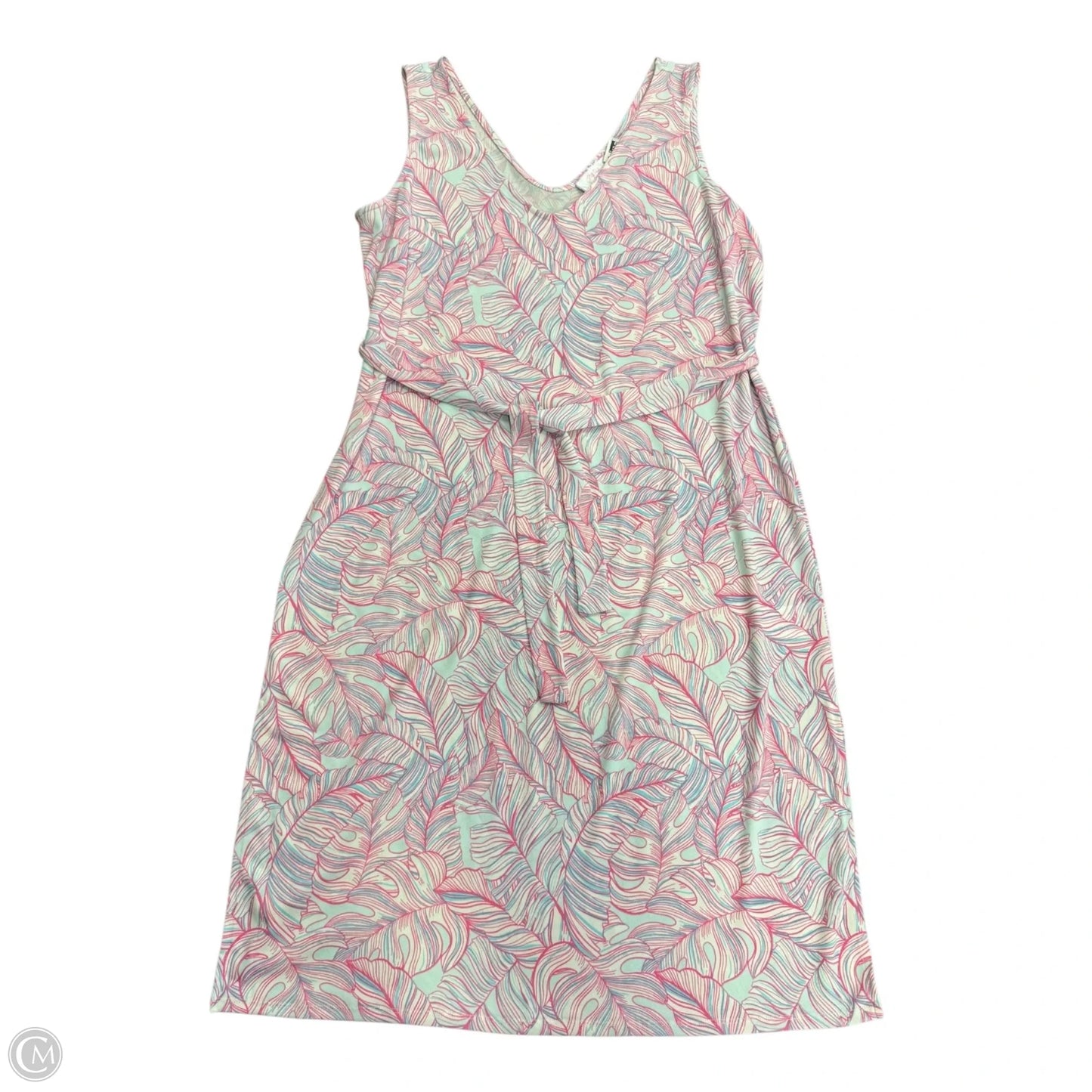 Dress Casual Short By Stella Parker In Blue & Pink, Size: L