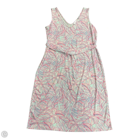 Dress Casual Short By Stella Parker In Blue & Pink, Size: L