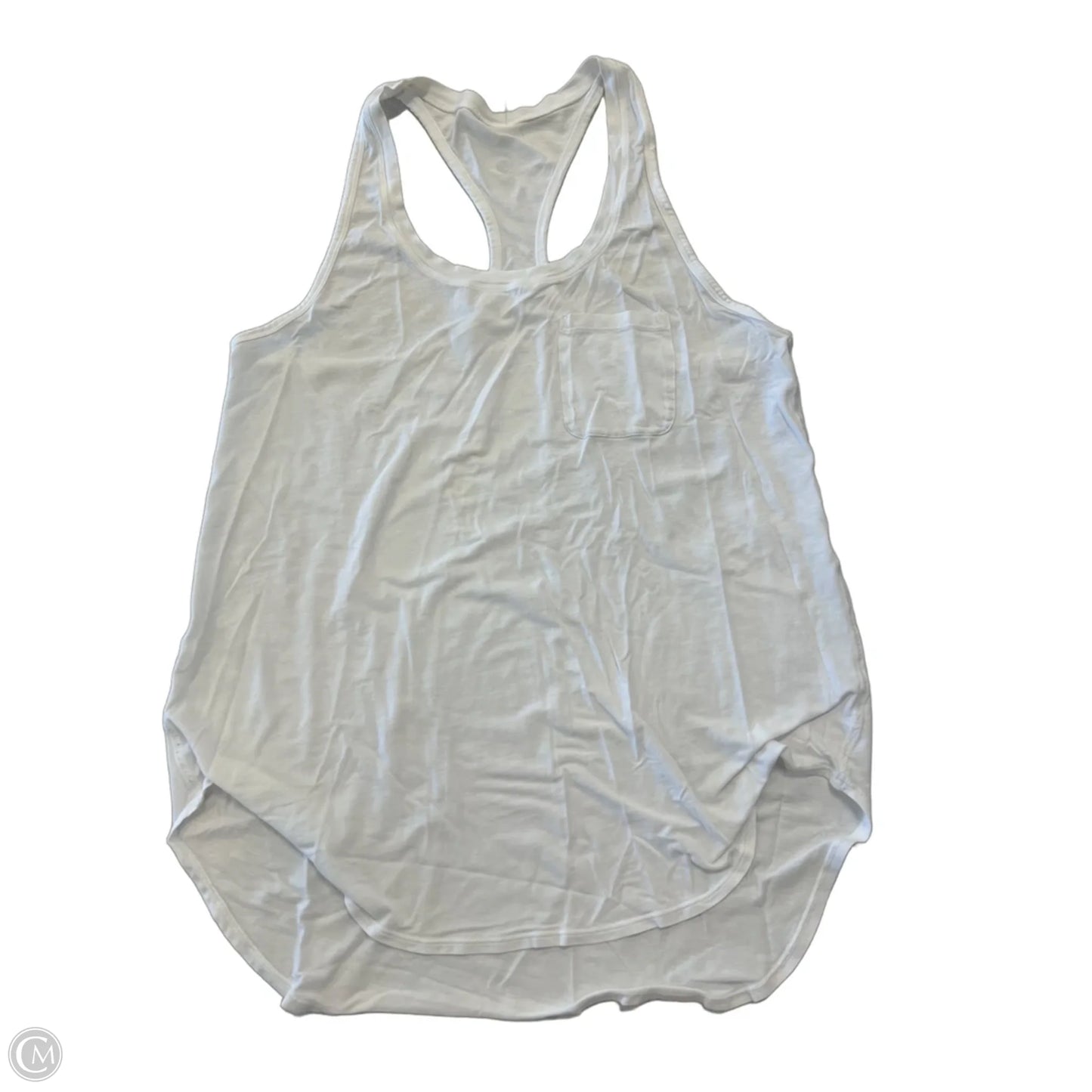 Athletic Tank Top By Lululemon In White, Size: 6