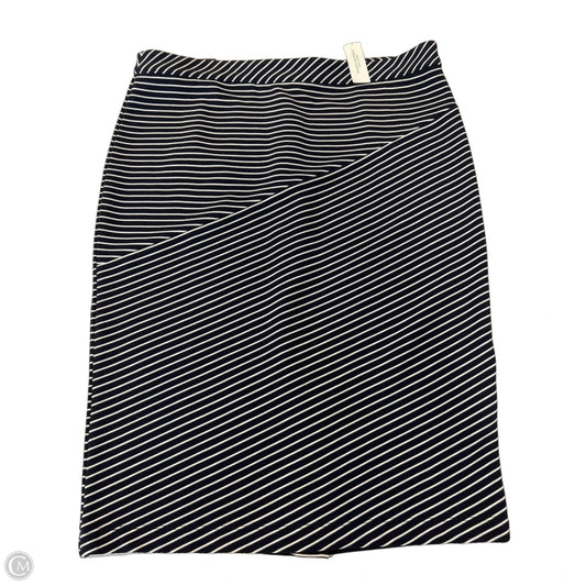 Skirt Midi By Banana Republic In Striped Pattern, Size: 16