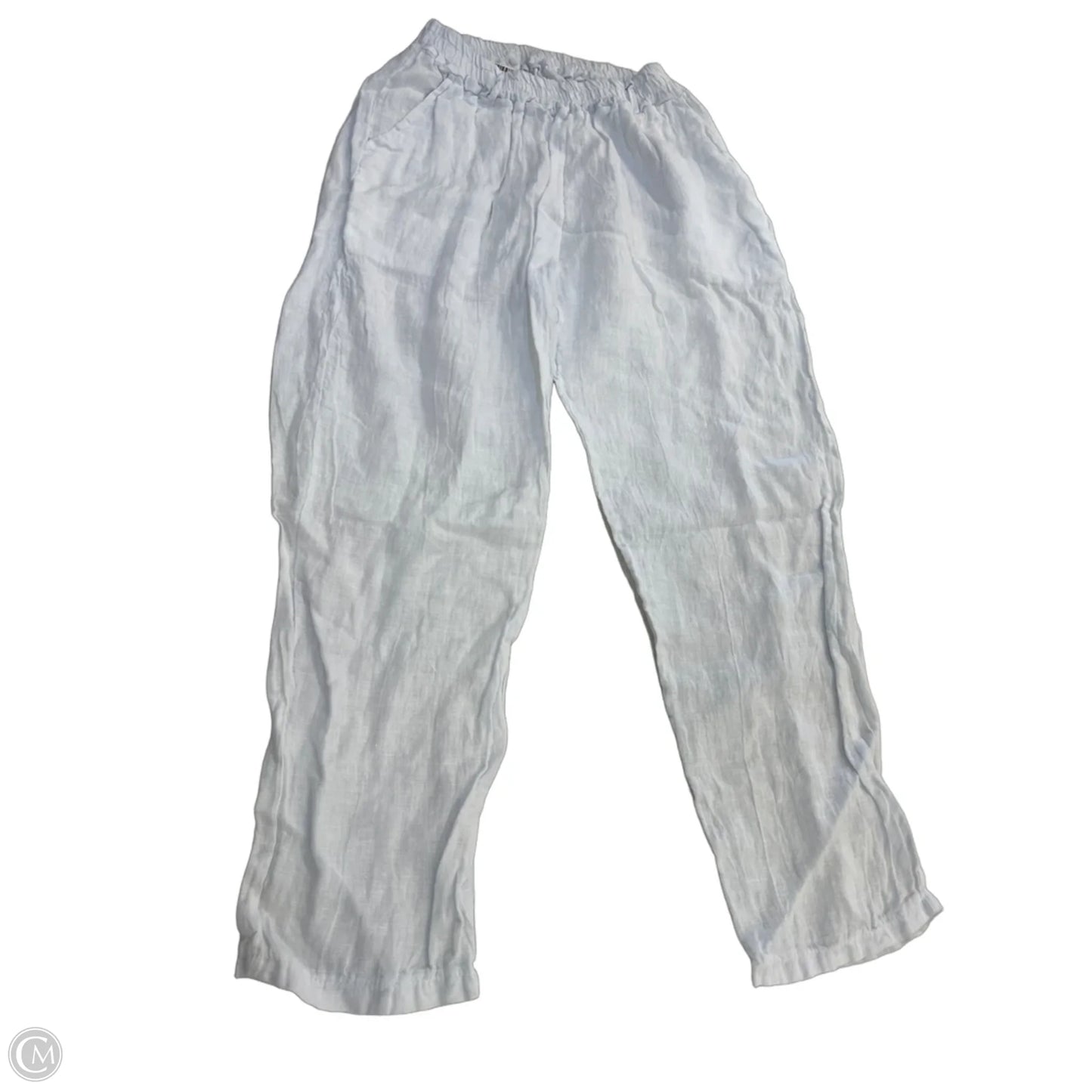 Pants Linen By Clothes Mentor In White, Size: Osfm