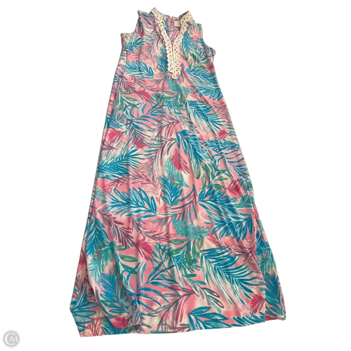 Dress Casual Maxi By Pappagallo In Tropical Print, Size: 8