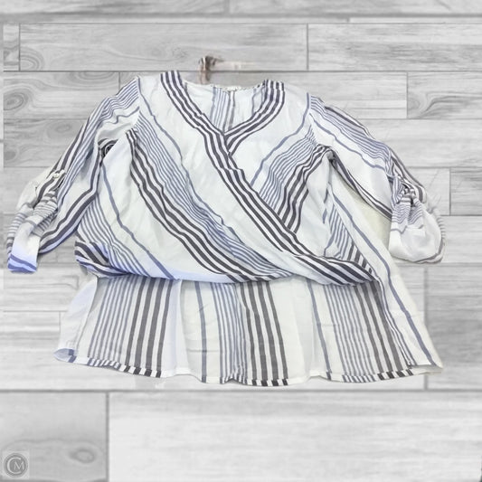 Top 3/4 Sleeve By Willow & Clay In Striped Pattern, Size: Xs