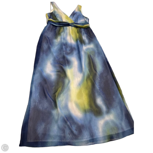 Dress Casual Maxi By Chicos In Blue & Green, Size: M