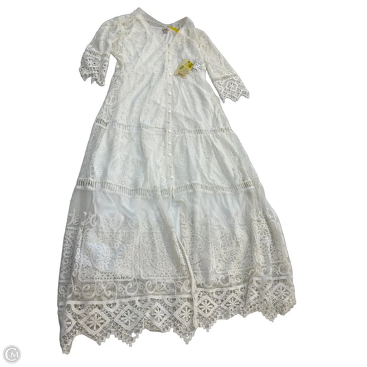 Dress Casual Midi By Reba In Cream, Size: S