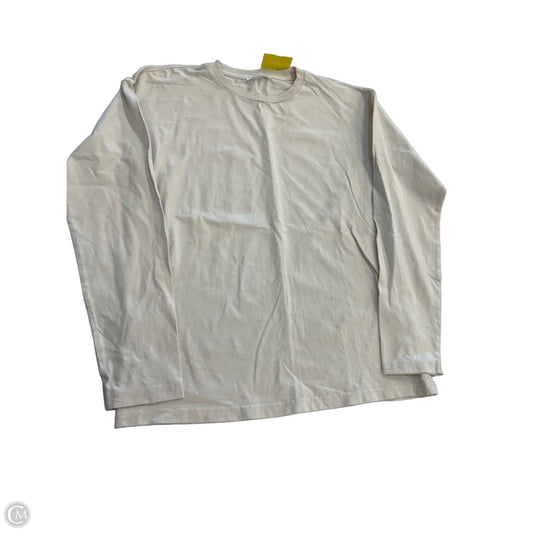 Top Long Sleeve Basic By Zara In Cream, Size: S