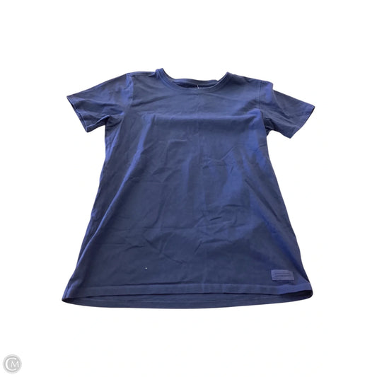 Top Short Sleeve Basic By Life Is Good In Navy, Size: M