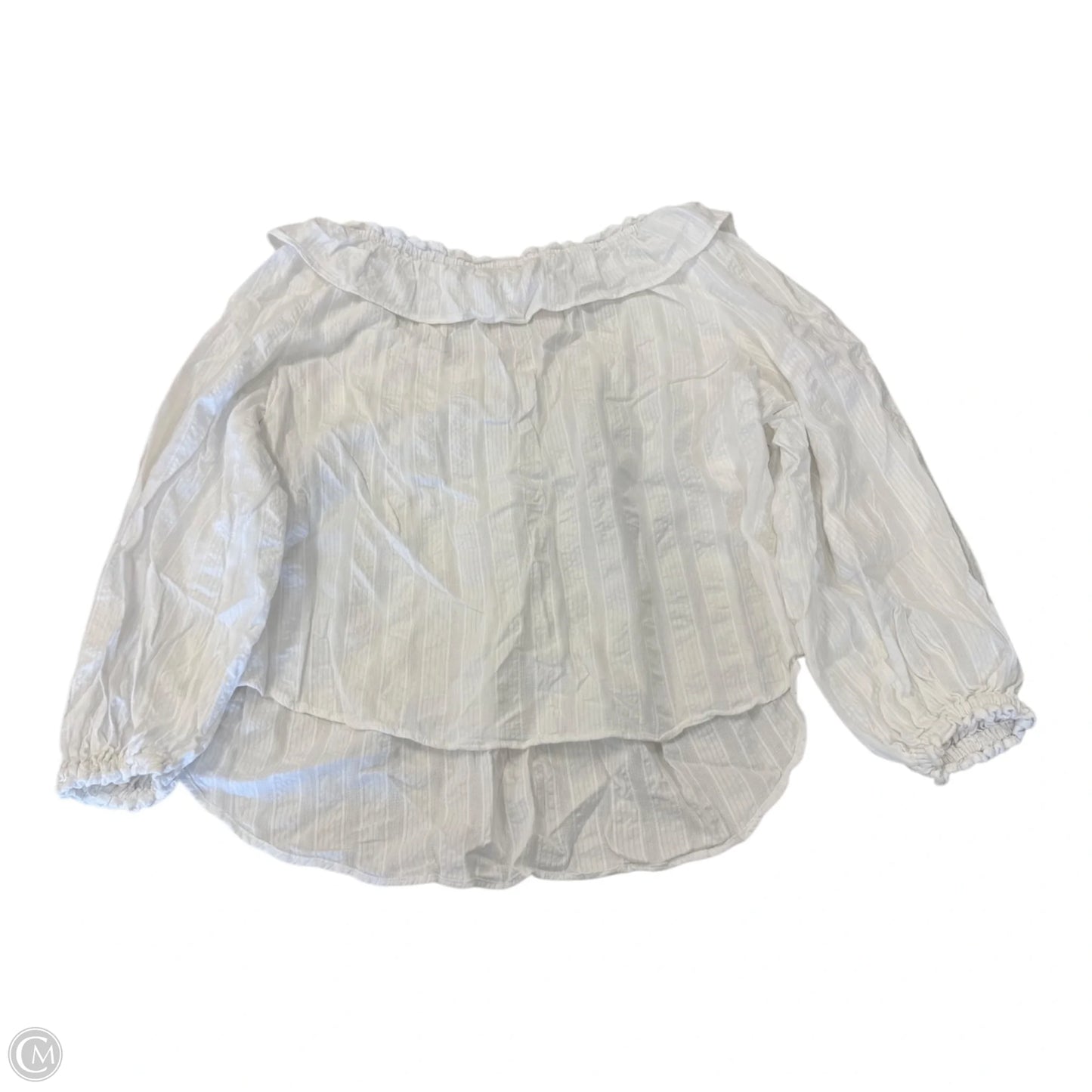 Blouse Long Sleeve By Free People In White, Size: M