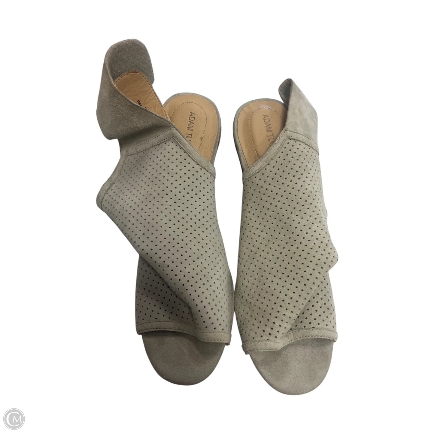 Shoes Heels Block By Adam Tucker In Grey, Size: 11