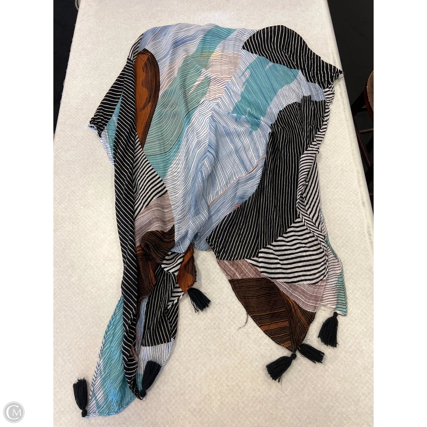 Shawl By Clothes Mentor In Multi-colored