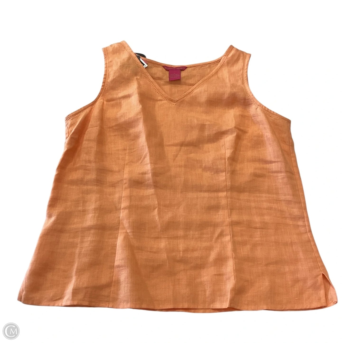 Top Sleeveless By Sunny Leigh In Orange, Size: L