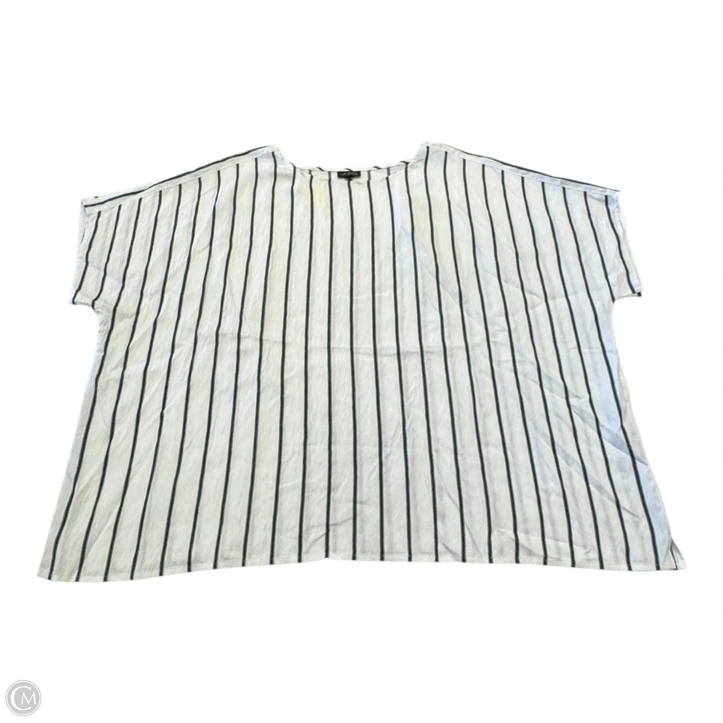 Top Short Sleeve By J. Jill In Striped Pattern, Size: 2x