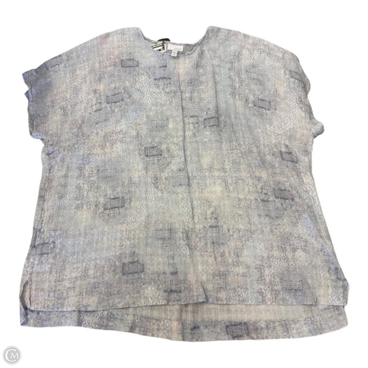 Top Short Sleeve By Pure Jill In Blue, Size: 4x