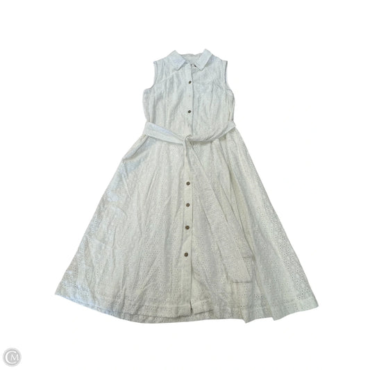 Dress Casual Midi By Anne Klein In White, Size: 6