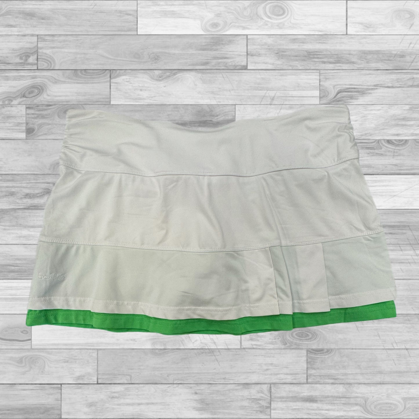 White Green Athletic Skirt Skort Bolle, Size Xl