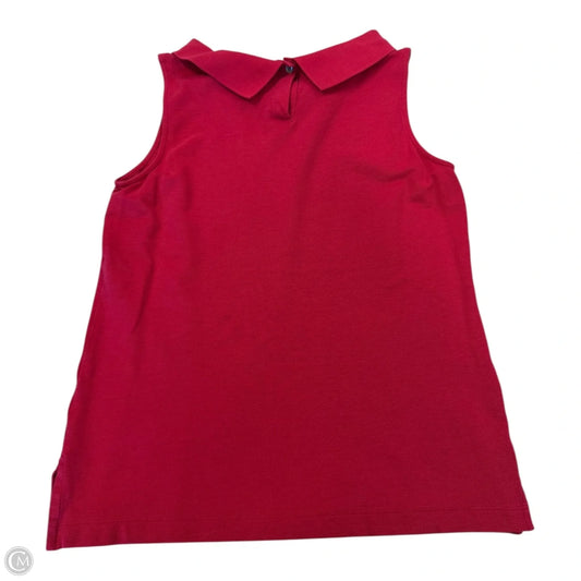 Top Sleeveless By Talbots In Red, Size: Petite   Small