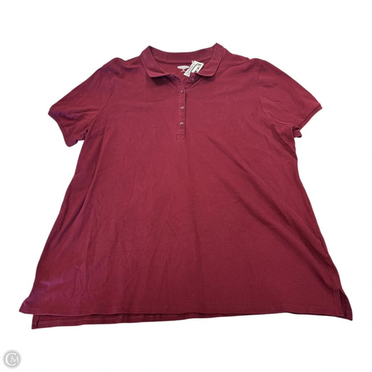 Top Short Sleeve By Old Navy In Maroon, Size: 2x