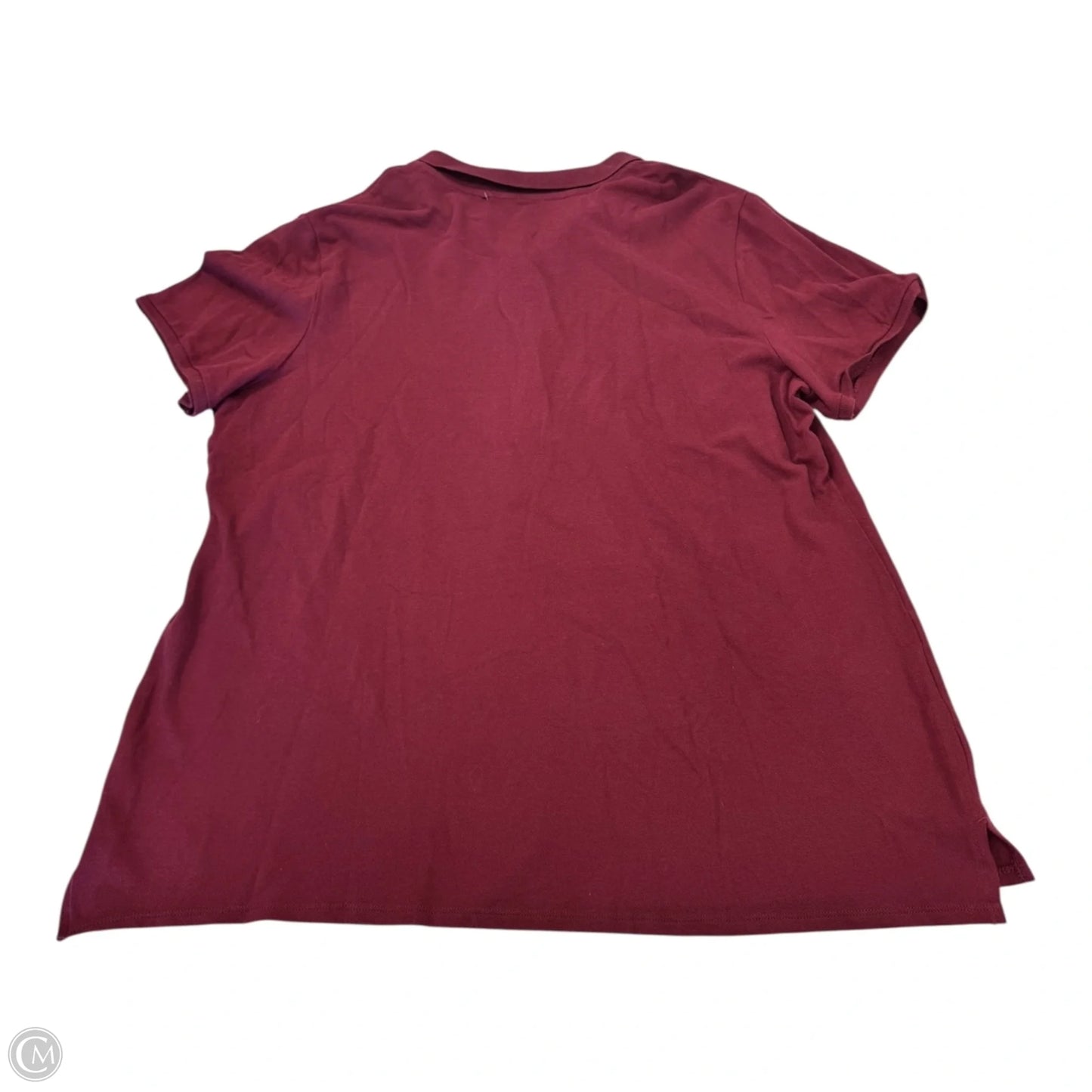 Top Short Sleeve By Old Navy In Maroon, Size: 2x