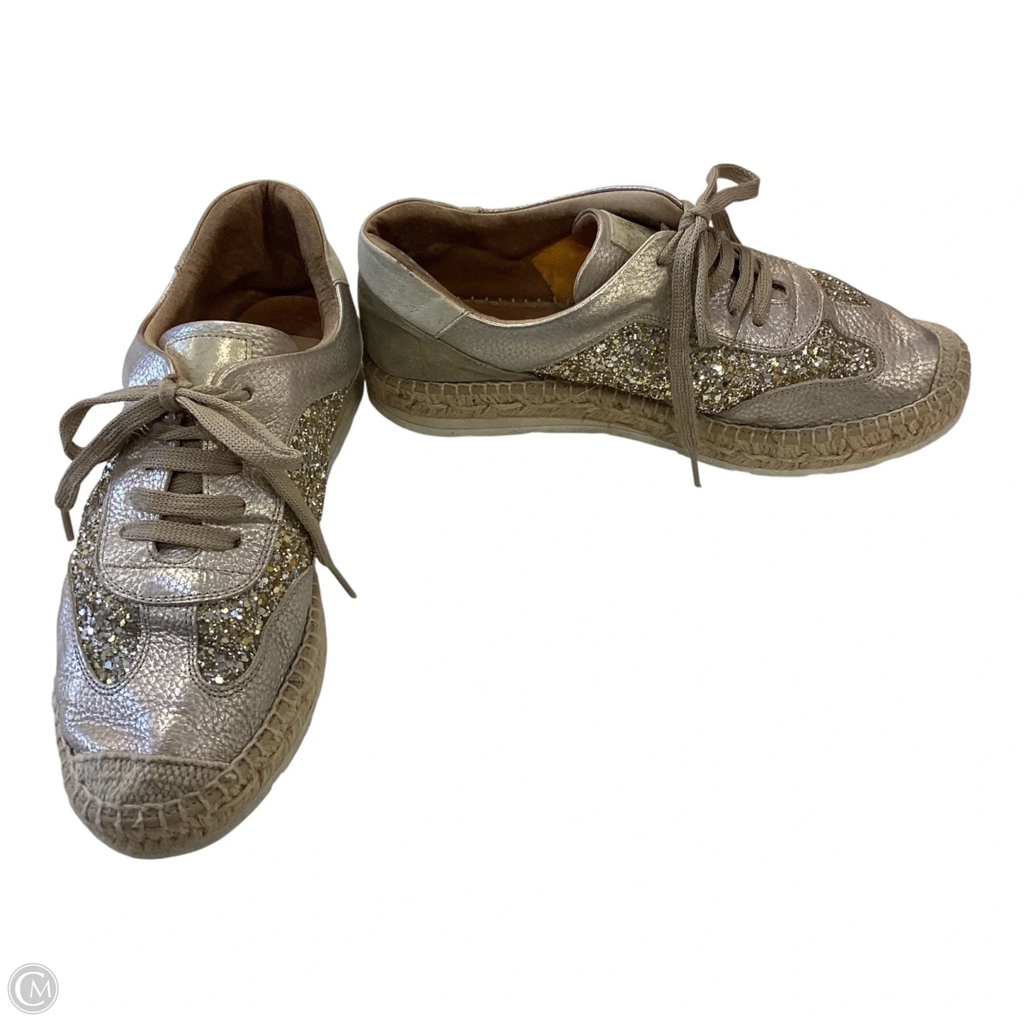 Shoes Sneakers By Clothes Mentor In Gold, Size: 9
