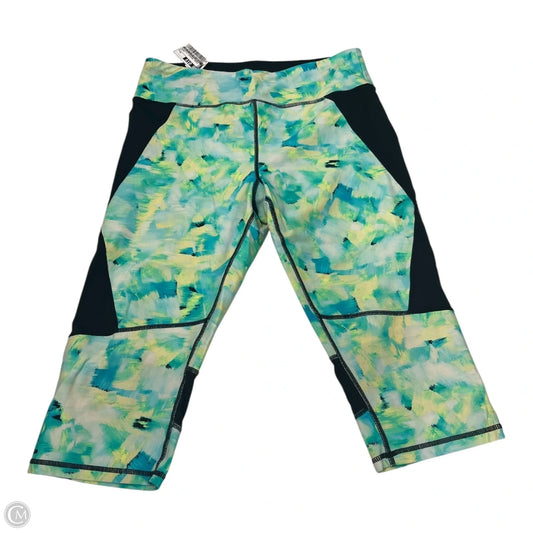 Athletic Leggings Capris By Calvin Klein Performance In Green, Size: M