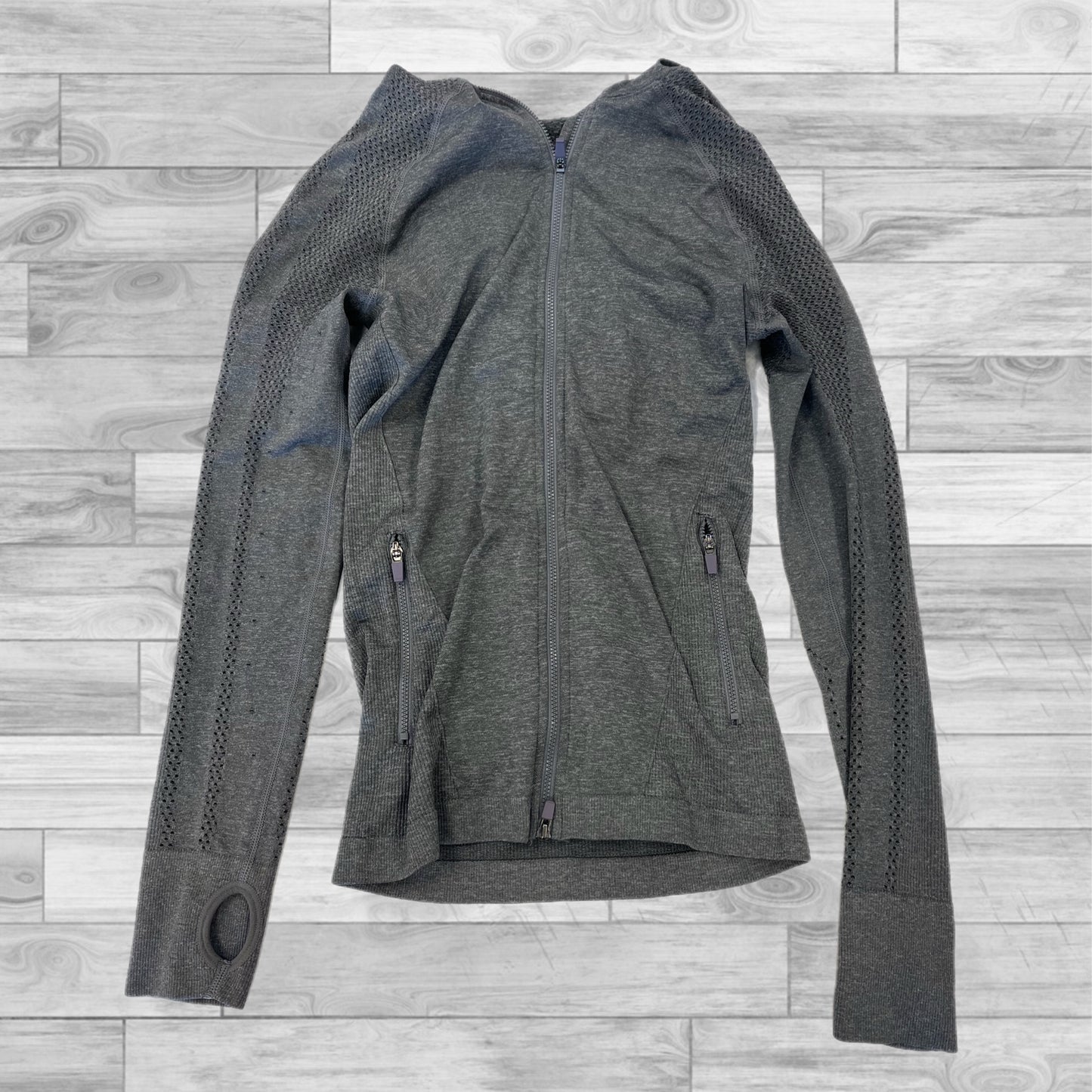 Grey Athletic Jacket Clothes Mentor, Size Xs