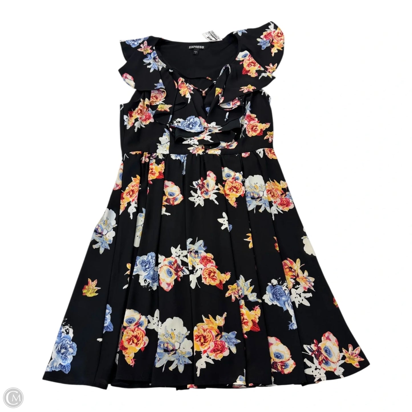 Dress Casual Short By Express In Floral Print, Size: S