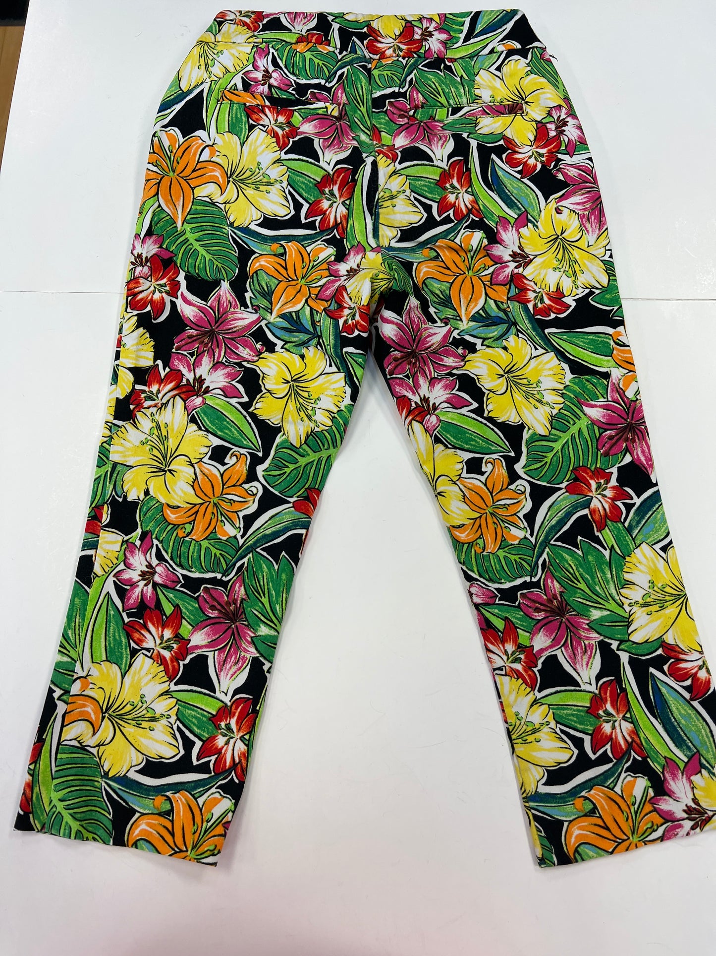 Tropical Print Capris Attyre, Size 6petite